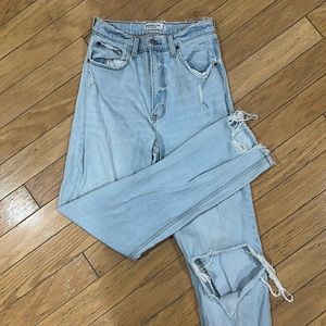 Abercrombie 90s Straight Ultra high rise jeans